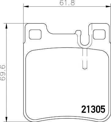 HELLA PAGID 8db355007581 -  Комплект тормозных колодок, дисковый тормоз